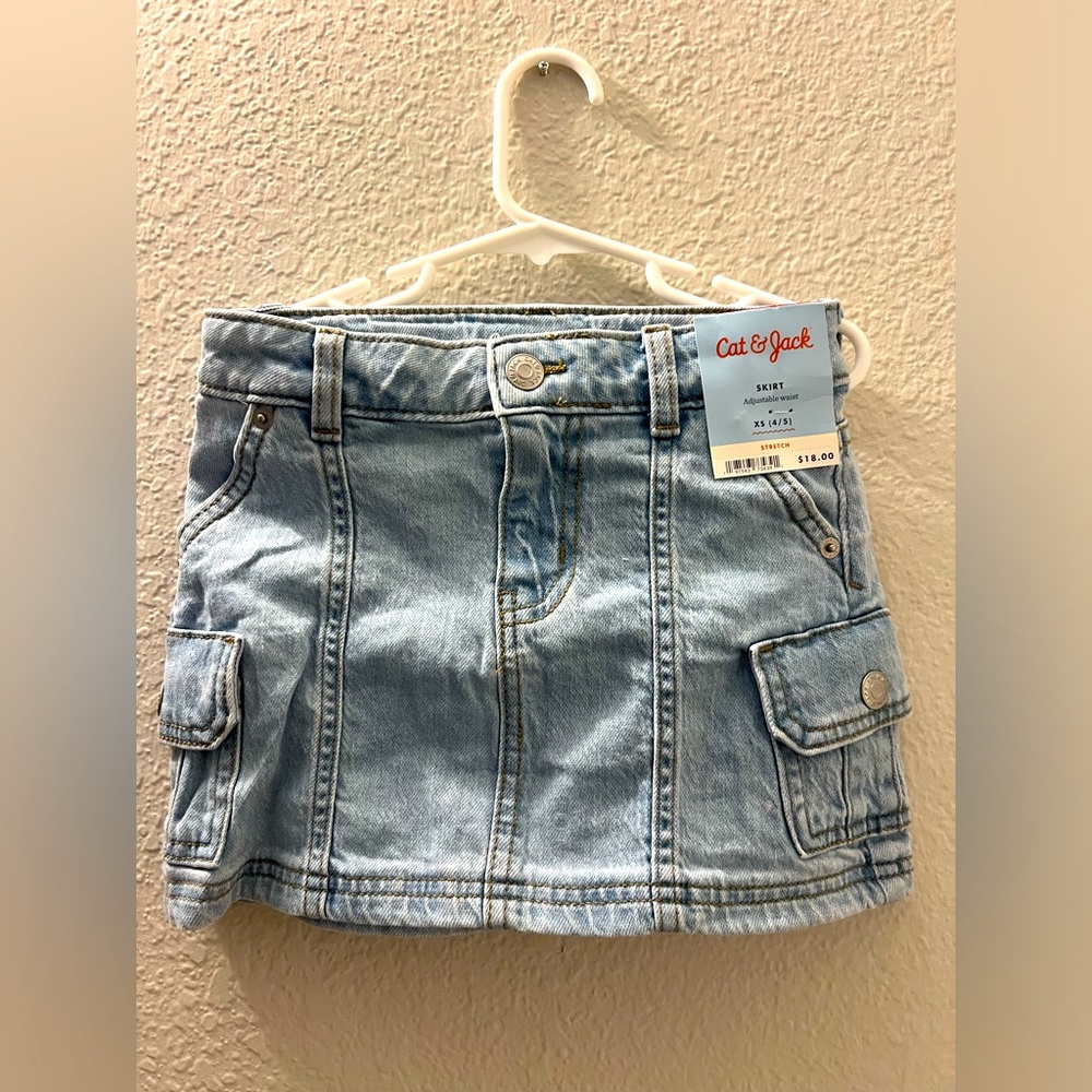 Cat & Jack Light Blue Denim Skirt
